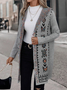 Ethnic Casual Hoodie Loose Cardigan