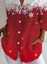 Loose Casual Christmas Shirt Collar Shirt