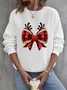 Crew Neck Casual Sweatshirt