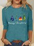 Christmas Tree Casual Long Sleeve Shirt