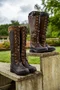 Plain Vintage Autumn Leather Outdoor Boots