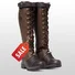 Plain Vintage Autumn Leather Outdoor Boots