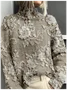 Loose 3D Printing Vintage Sweatshirt