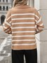 Loose Striped Casual Sweater