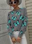 Butterfly Loose Casual Sweater