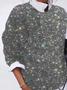 Plain Crew Neck Casual Sweatshirt