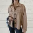 Casual Shawl Collar Plain Jacket