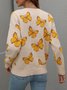 Butterfly Loose Casual Sweater