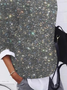 Plain Crew Neck Casual Sweatshirt