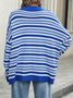 Loose Casual Striped Sweater