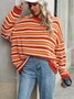 Loose Casual Striped Sweater