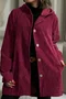Vintage Plain Hoodie Jacket
