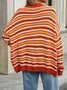 Loose Casual Striped Sweater
