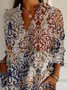 Casual Ethnic Shirt Collar Shirt