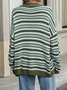 Loose Casual Striped Sweater