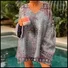 Vintage Loose V Neck Ethnic Sweater