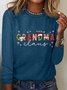 Christmas Grandma Casual Long Sleeve Shirt