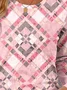 Geometric print crew neck T-shirt