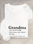 Grandma Definition Casual Long Sleeve Shirt