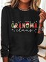 Christmas Grandma Casual Long Sleeve Shirt