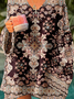 Boho Loose V Neck Sweater