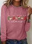 Christmas Grandma Casual Long Sleeve Shirt
