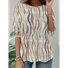 Geometric Striped Long sleeve Shirt