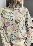Loose Casual 3D Printing Sweatshirt