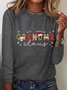 Christmas Grandma Casual Long Sleeve Shirt