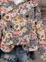 Floral Casual Sweatshirt