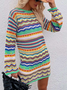 Loose Striped Casual Sweater