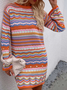 Loose Striped Casual Sweater