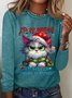 Grumpy Cat Casual Long Sleeve Shirt