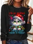Grumpy Cat Casual Long Sleeve Shirt