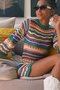 Loose Striped Casual Sweater