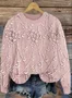 Casual Crew Neck 3D Printing Loose Sweatshirt