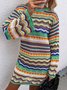Loose Striped Casual Sweater