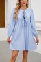 Loose Plain Casual Dress With No