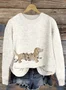 Christmas pet dog knitted round neck sweater