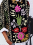 Casual Ethnic Crew Neck Loose Sweatshirt