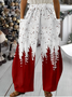 Casual Christmas Tree Loose Pants
