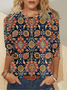 Loose Crew Neck Casual Jersey T-Shirt