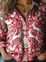 Casual Loose Shawl Collar Shirt