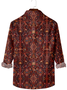 Ethnic Loose Shawl Collar Shirt