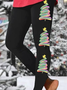 Women's Skinny Printed Pantyhose