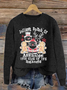 Jolliest Bunch Of Assholes This Side Of The Nuthouse Loose Knitted Casual Sweater
