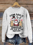 Jolliest Bunch Of Assholes This Side Of The Nuthouse Loose Knitted Casual Sweater