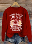 Jolliest Bunch Of Assholes This Side Of The Nuthouse Loose Knitted Casual Sweater