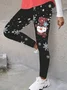 Christmas Snowman Print Leggings