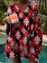 Loose V Neck Casual Sweatshirt